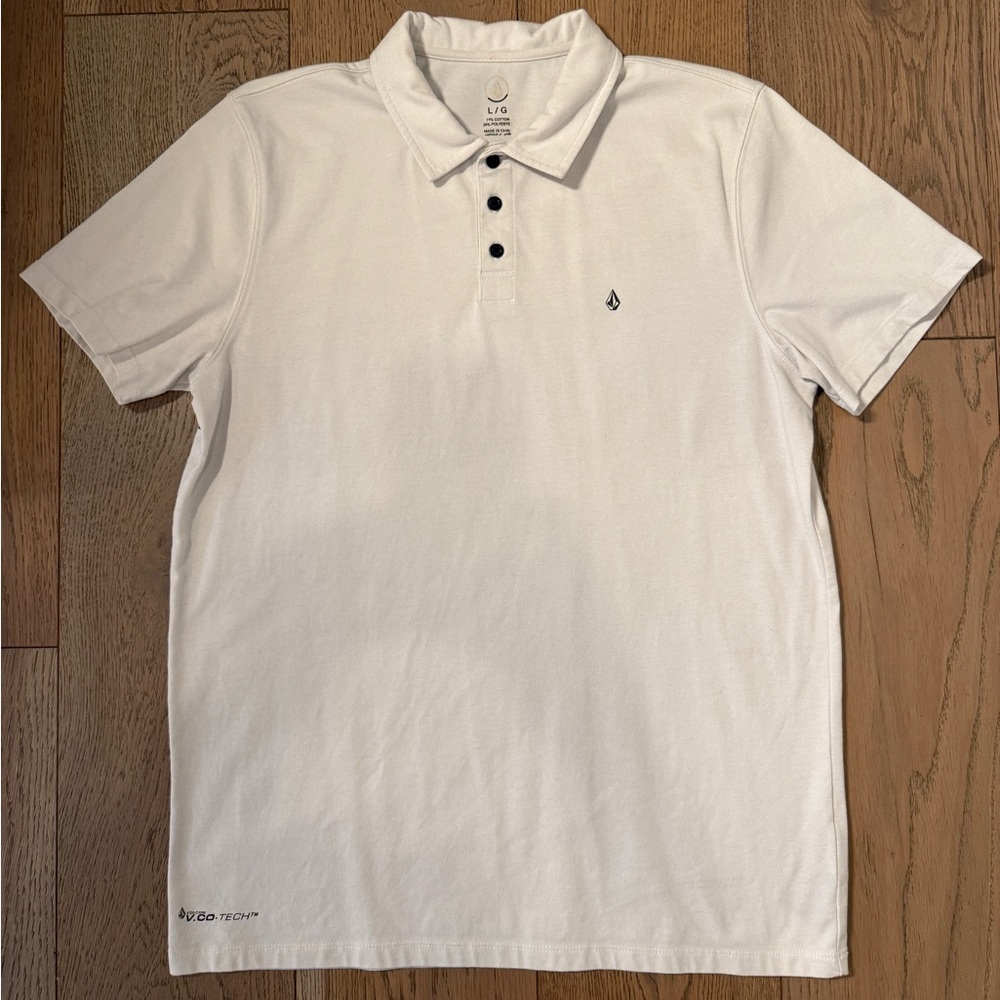 Volcom White Polo Shirt